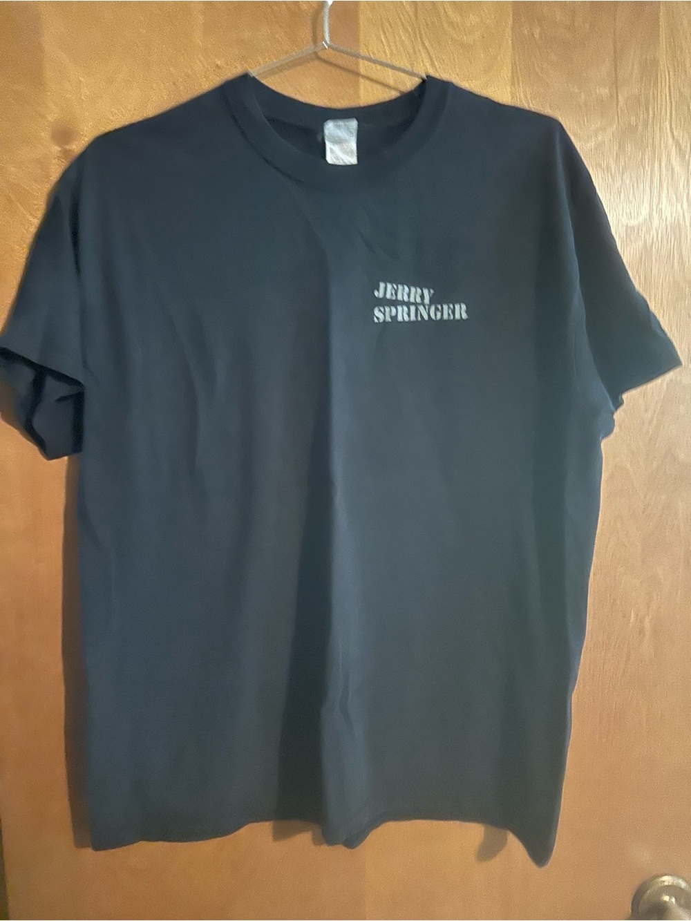 Jerry Springer Men's Black Short Sleeve Tee